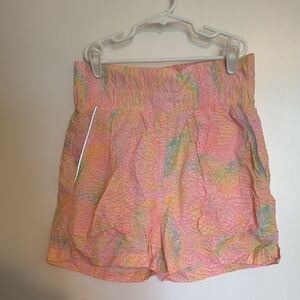 Fabletics Women’s Pastel Pink High-Waist Running Shorts